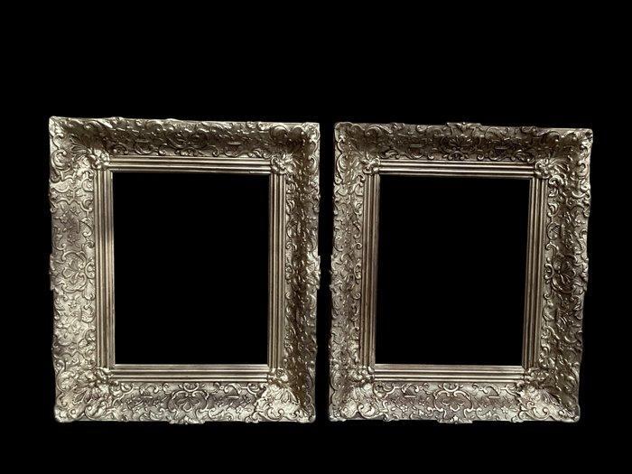 Lijst (2)- Weelderige set antieke lijsten. - Hout, Antiek en Kunst, Curiosa en Brocante