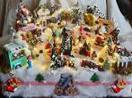 Kerstdecoratie - Groot compleet kerstdorp met verlichting -, Diversen, Kerst, Nieuw