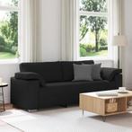vidaXL 3-zitsbank - Zwart - 178 cm Stof, Huis en Inrichting, Zetels | Zetels, Verzenden, Nieuw