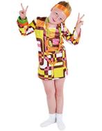 Retro mini disco carnavalsjurk voor kids, Ophalen of Verzenden