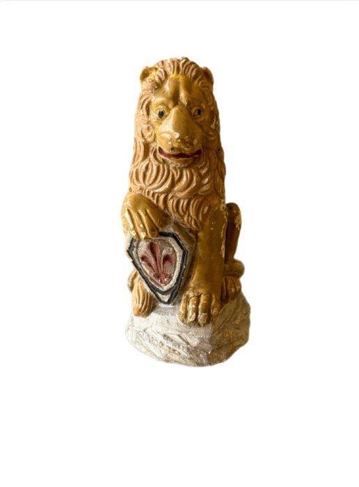 Bekende en symbolische gipsen beeldje dat de Marzocco, Antiquités & Art, Curiosités & Brocante