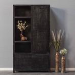 Wandkast Mangohout Evan 120 (3 Open Vakken, 4 Deuren), Huis en Inrichting, Verzenden, Nieuw