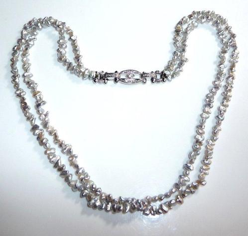 Halsketting - 18 karaat Witgoud - 0.25ct. tw. Diamant, Handtassen en Accessoires, Kettingen
