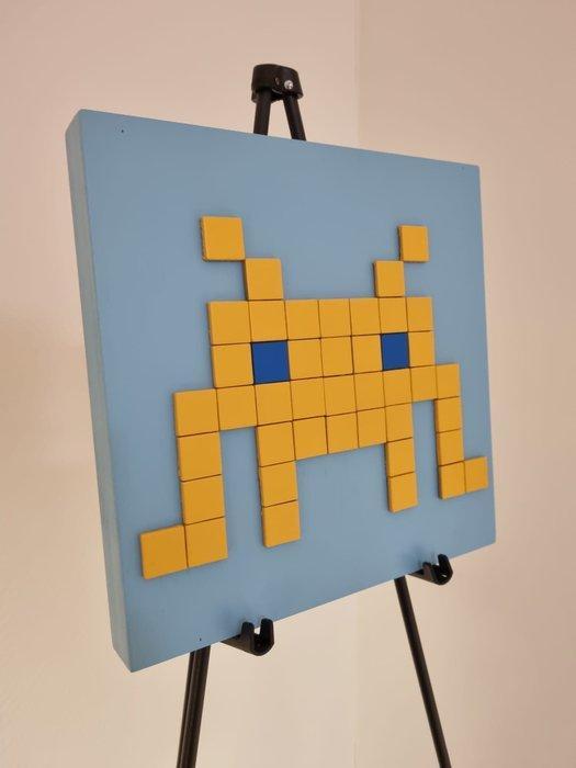 FreeSpeech (XX) - Yellow Crab - Space Invaders Street Art, Antiek en Kunst, Kunst | Schilderijen | Modern