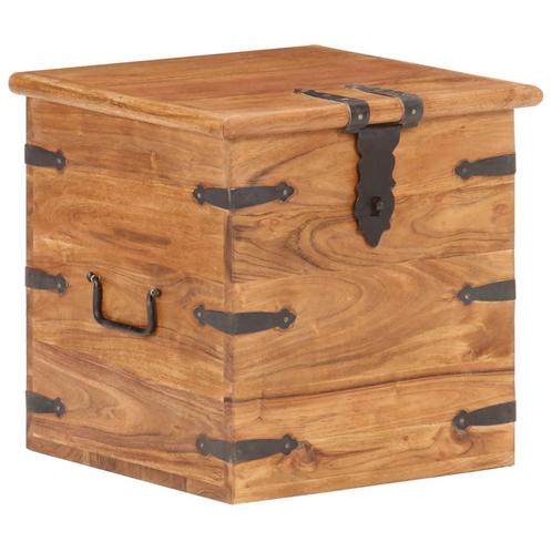 vidaXL Kist 40x40x40 cm massief acaciahout, Huis en Inrichting, Kasten | Overige, Nieuw, Verzenden