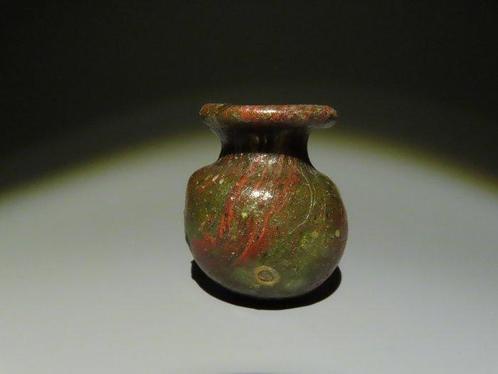 Oud-Romeins Glas Gevlekte glazen zalf. 1e-3e eeuw na, Verzamelen, Mineralen en Fossielen