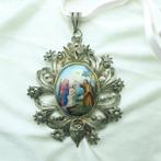 Argent - Pendentif en forme de médaillon - Baptême du bébé