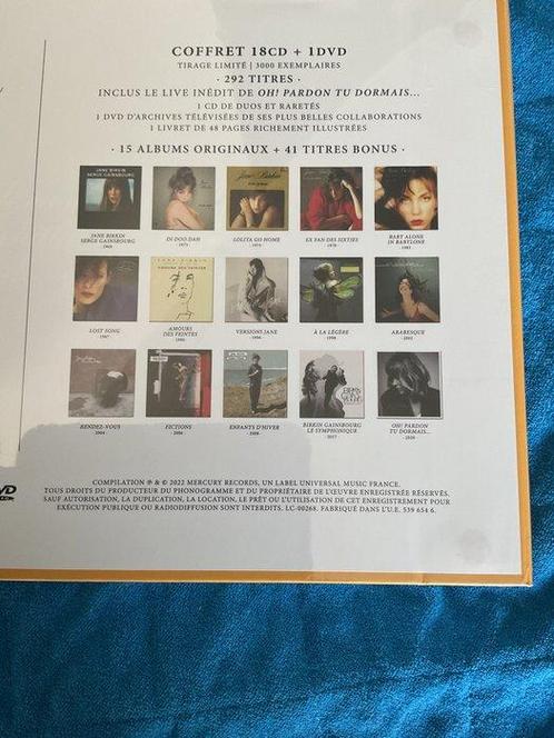 Jane Birkin - Jane Birkin 1969-2022 18 CD + 1 DVD Collector, Cd's en Dvd's, Vinyl Singles