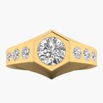Ring - 14 karaat Geel goud - 2.86ct. tw. Diamant (Lab-grown), Nieuw