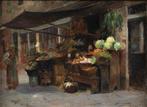 French School (XIX-XX) - The greengrocer in Venice