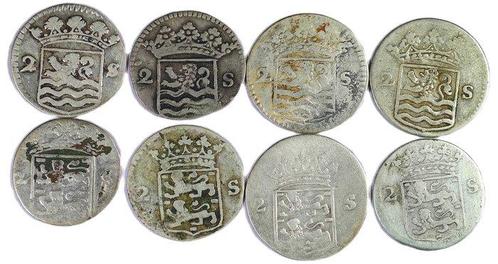 Nederland, West-Friesland 2 Stuivers (8), 1722 - 1784,, Postzegels en Munten, Munten | Nederland