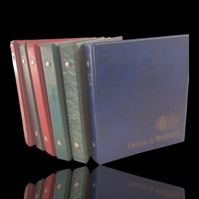 Accessoires. 6 albums de Moedas (Zonder minimumprijs), Postzegels en Munten, Munten | Europa | Niet-Euromunten