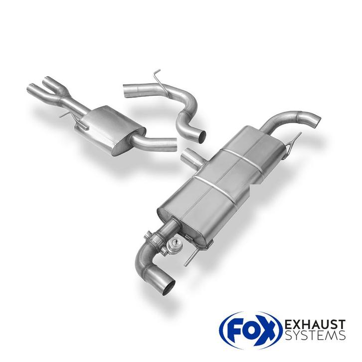 FOX Audi TT 8J RS einddemper dwarsuitgang rechts/links met v, Auto-onderdelen, Uitlaatsystemen, Nieuw, Verzenden