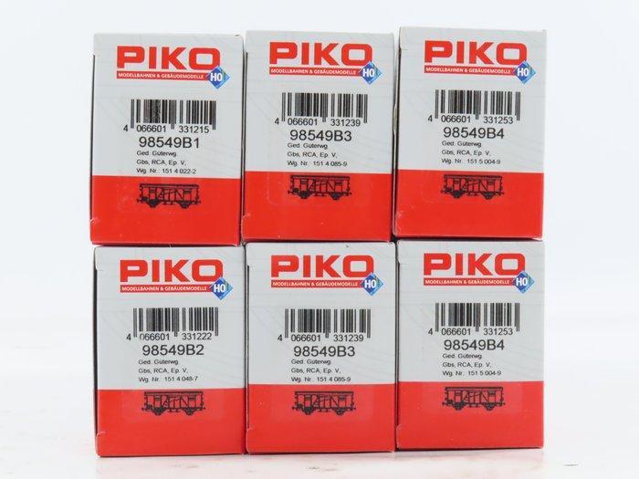 Piko H0 - 98549B1/98549B2/98549B3/98549B4 - Wagon de, Hobby en Vrije tijd, Modeltreinen | H0