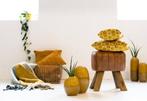 Gym - Leather Cognac - Tabouret - Bois, Cuir, Antiek en Kunst