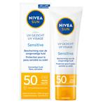 Nivea Sun sensitive face SPF50, Handtassen en Accessoires, Uiterlijk | Lichaamsverzorging, Nieuw, Verzenden