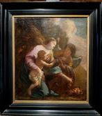 Franse school (XVIII) - Hagar en de engel, Antiek en Kunst