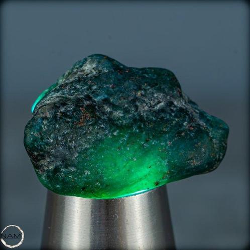Grote Kostbare Colombiaanse Smaragd Kristal, onbehandeld, Verzamelen, Mineralen en Fossielen