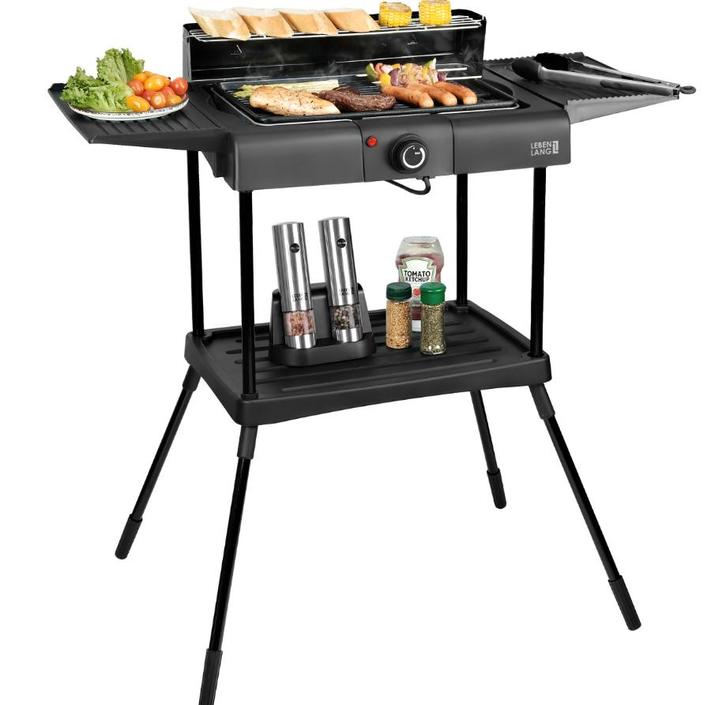 2dekans | Lebenlang 2-in-1 Elektrische Grill – Tafel- en, Tuin en Terras, Elektrische barbecues, Ophalen of Verzenden