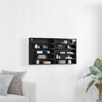 vidaXL Wandkast Zwart Eiken Geengineerd Hout, Huis en Inrichting, Kasten | Wandmeubels, Verzenden, Nieuw