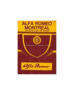 1972 ALFA ROMEO MONTREAL INSTRUCTIEBOEKJE DUITS, Ophalen of Verzenden