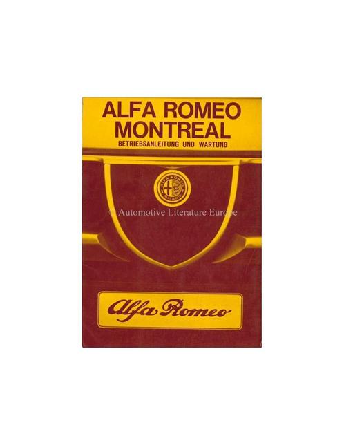 1972 ALFA ROMEO MONTREAL INSTRUCTIEBOEKJE DUITS, Auto diversen, Handleidingen en Instructieboekjes, Ophalen of Verzenden