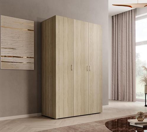 Kledingkast 111 cm eiken Scharnierdeuren - Garderobekast, Huis en Inrichting, Kasten | Overige, Nieuw, Verzenden