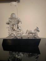 Meesterwerk van Indiase zilveren filigraan-koets met vaandel