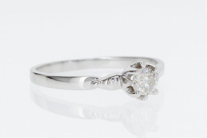 Ring - 18 karaat Witgoud - 0.30ct. tw. Diamant (Natuurlijk), Bijoux, Sacs & Beauté, Bagues