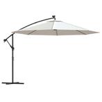 Parasol 350cm LED Zand | Tweede Kansje | OP = OP!, Verstelbaar, Verzenden, Nieuw, Zweefparasol