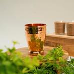 Puur koperen beker gehamerd met ringvoet – 400 ml (zware, Sport en Fitness, Ophalen of Verzenden, Nieuw