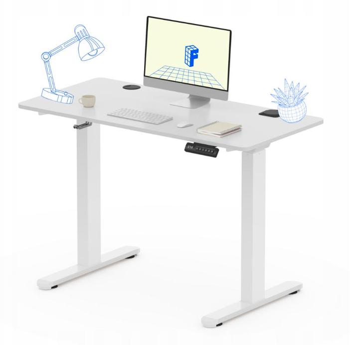 Zit sta bureau - Elektrisch - Verstelbaar - 110 x 54 cm - QB, Huis en Inrichting, Bureaus, Nieuw, Verzenden