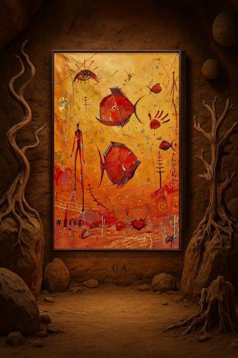 Onofre Alarcón - MARINE VESTIGES #104 - XXL NO RESERVE, Antiek en Kunst, Kunst | Schilderijen | Modern