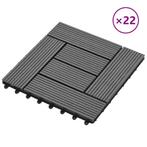 vidaXL 22 st Terrastegels 30x30 cm 2 m² HKC grijs, Verzenden, Nieuw