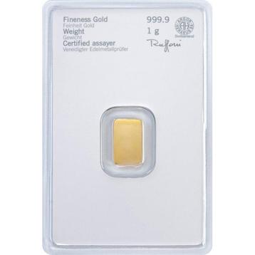 1 gramme - Or .999 - Heraeus - Scellé & avec certificat beschikbaar voor biedingen