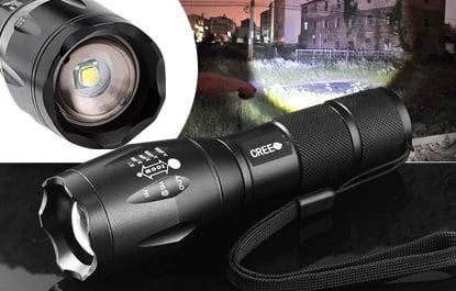 Led militaire zaklamp zaklantaarn waterdicht 2000 lumen opla, Caravans en Kamperen, Zaklampen, Nieuw, Verzenden
