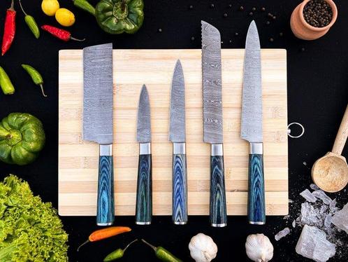 Smith - Couteau de cuisine - Kitchen knife set - Bois bleu, Antiek en Kunst, Antiek | Keukengerei