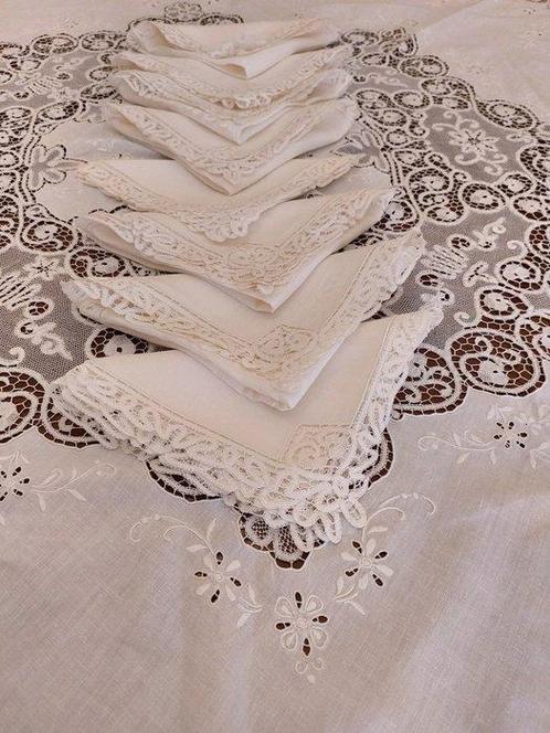 Nappe - 170 cm - 170 cm, Antiek en Kunst, Antiek | Tapijten, Tafelkleden en Textiel