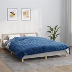 vidaXL Verzwaringsdeken 220x240 cm 15 kg stof blauw, Huis en Inrichting, Verzenden, Nieuw