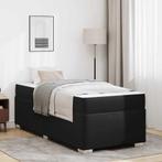 vidaXL Bedframe met matras Zwart 90 x 200 cm Stof, Verzenden, Nieuw