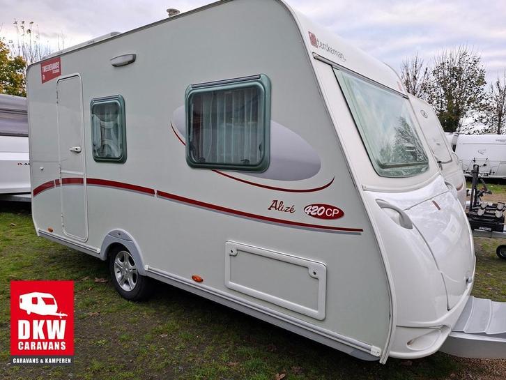 Sterckeman Alizé 420 CP, Caravans en Kamperen, Caravans, 750 - 1000 kg, Fietsenrek, Koelkast, Reservewiel, Dwarsbed, 6 tot 7 meter