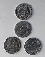Pays-Bas. 10 Cents 1849 (punt), 1904, 1915, 1925. Willem II, Postzegels en Munten