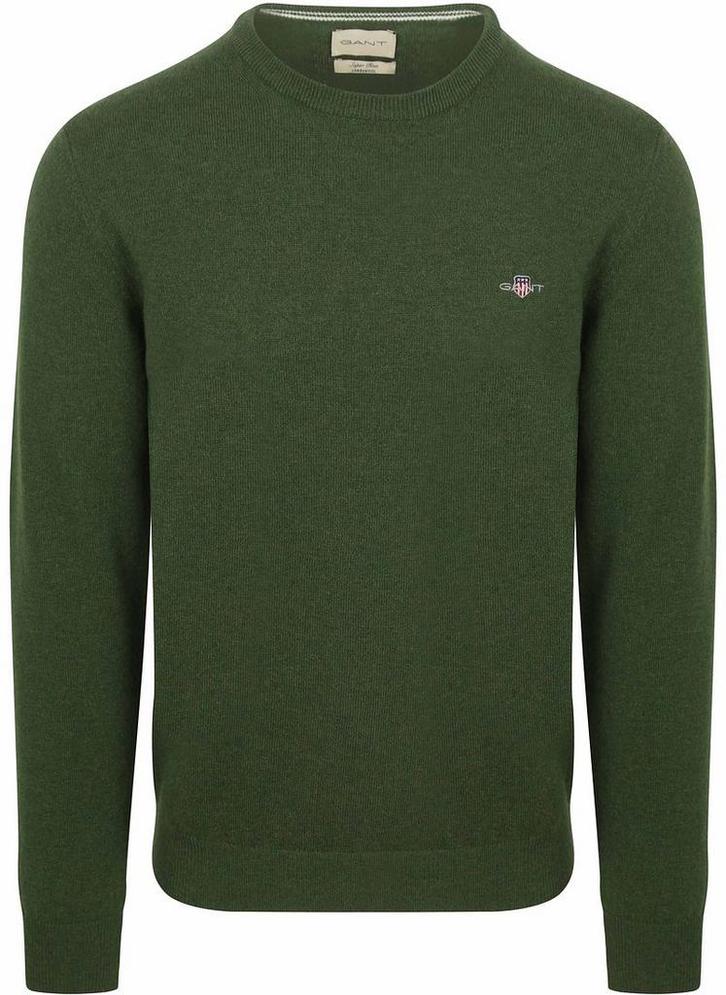 Gant Pullover Lamswol Mosgroen maat Maat 52/54 (L) Heren, Kleding | Heren, Truien en Vesten, Nieuw, Maat 52/54 (L), Verzenden