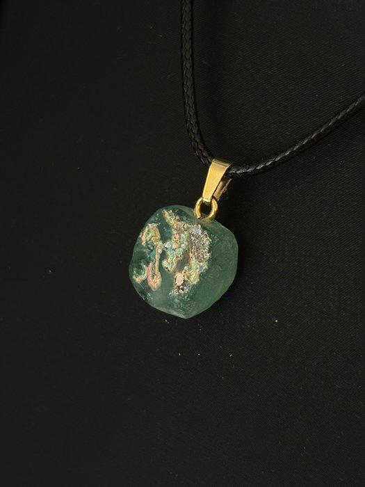 Oud-Romeins Glazen kraal Modern String Necklace (Zonder, Handtassen en Accessoires, Antieke sieraden