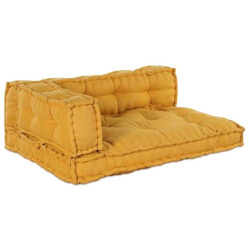 vidaXL Pallet Sofa Kussen 3 pcs Geel Stof, Huis en Inrichting, Woonaccessoires | Kussens, Nieuw, Verzenden