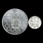 Portugal. 2 Silver (1x 1000 Escudos + 1x 2.50 Escudos) Coins