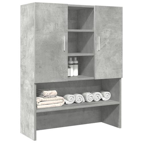 vidaXL Wasmachinekast 70,5x25,5x90 cm betongrijs, Elektronische apparatuur, Wasmachines, Nieuw, Verzenden