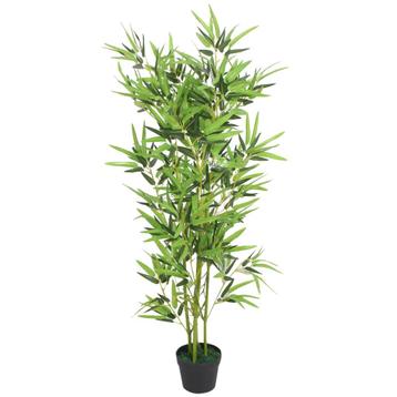 vidaXL Kunstplant met pot bamboe 120 cm groen, Verzenden
