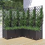 vidaXL Plantenbak met latwerk 120x120x136 cm polypropeen, Tuin en Terras, Verzenden, Nieuw