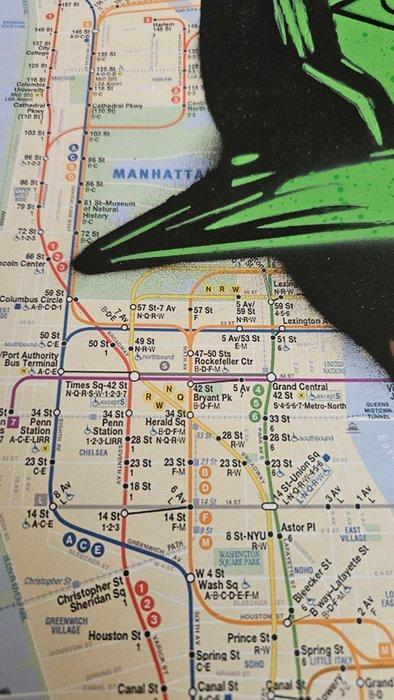 Jinks Kunst (1976) - RUSH · NYC Subway Map, Antiek en Kunst, Kunst | Schilderijen | Modern